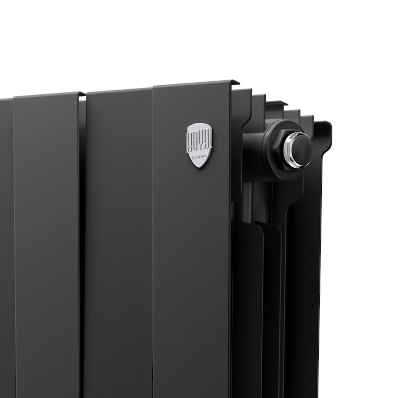 Радиатор биметаллический секционный Royal Thermo PianoForte Noir Sable 300 14 секций, боковое подключение