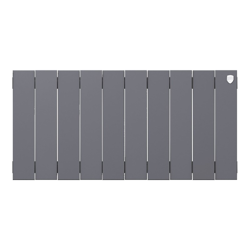 Радиатор биметаллический секционный Royal Thermo PianoForte Silver Satin 300 10 секций, боковое подключение