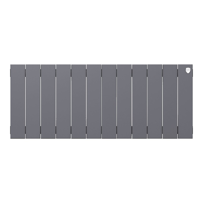Радиатор биметаллический секционный Royal Thermo PianoForte Silver Satin 300 12 секций, боковое подключение