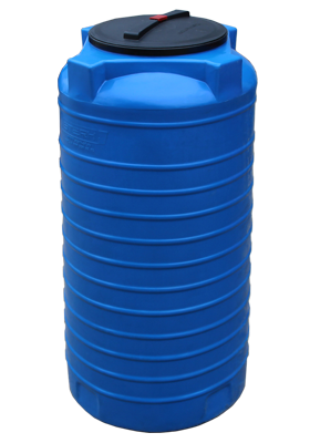 Бак для воды VERT 300 литров, узкий, синий Sterh