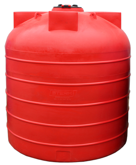 Бак для воды VERT 6000 литров, красный Sterh