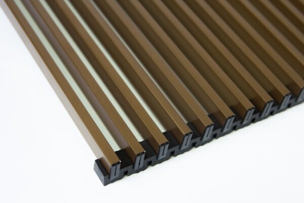 Решетка рулонная алюминиевая для конвектора 420-3800, коричневая TechnoWarm