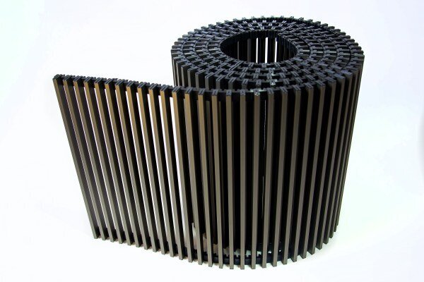 Решетка рулонная алюминиевая для конвектора 420-3800, коричневая TechnoWarm