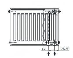 Радиатор стальной панельный 11 500 1800 AXIS Ventil